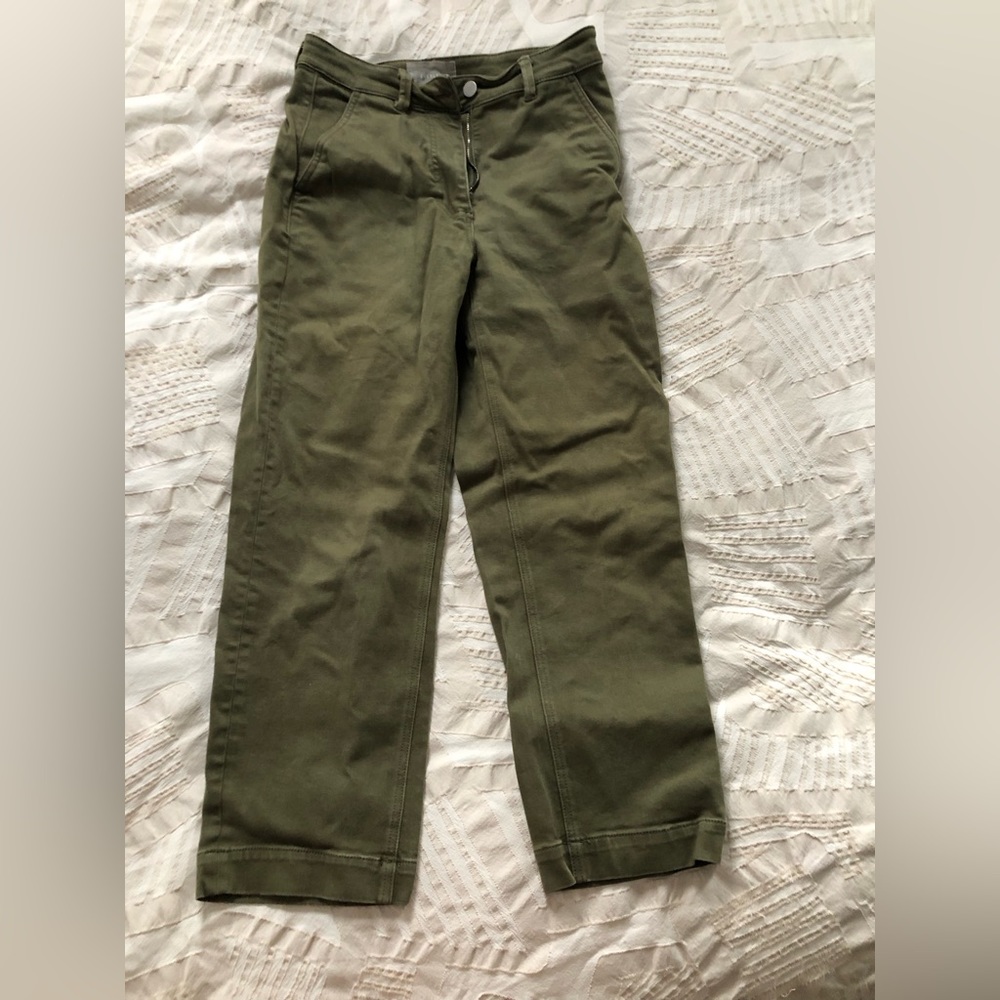Everlane Straight Leg Crop - green 2